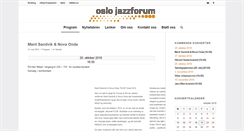 Desktop Screenshot of oslojazzforum.no