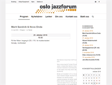 Tablet Screenshot of oslojazzforum.no